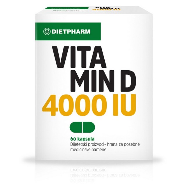 VITAMIN D 4000 IU 60 KAPSULA - Preparat za normalan rast i razvoj dečijih kostiju i zuba